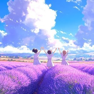 2. J’ai quelques amis en France. elles lavande violet été provence