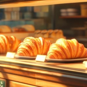 2. Tu manges quelques croissants le matin.